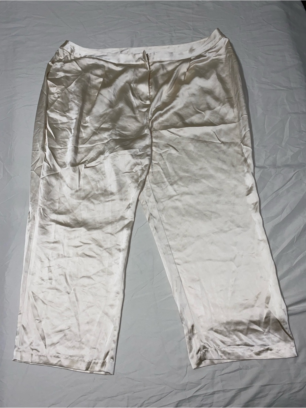 Alfani Cream Satin Dress Pants for Men